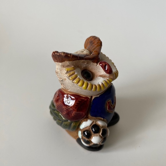 Artesania Rinconada Owl Soccer Player Figurine Collectible 1990s Vintage - Picture 3 of 10